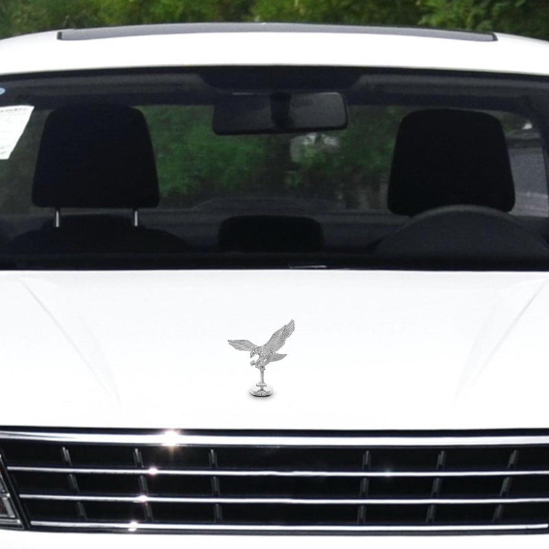 3D Metal Eagle Hood Ornament Badge Car Front Decoration Universal Fit for Trucks Motorcycles Bonnet Trim - Image 5