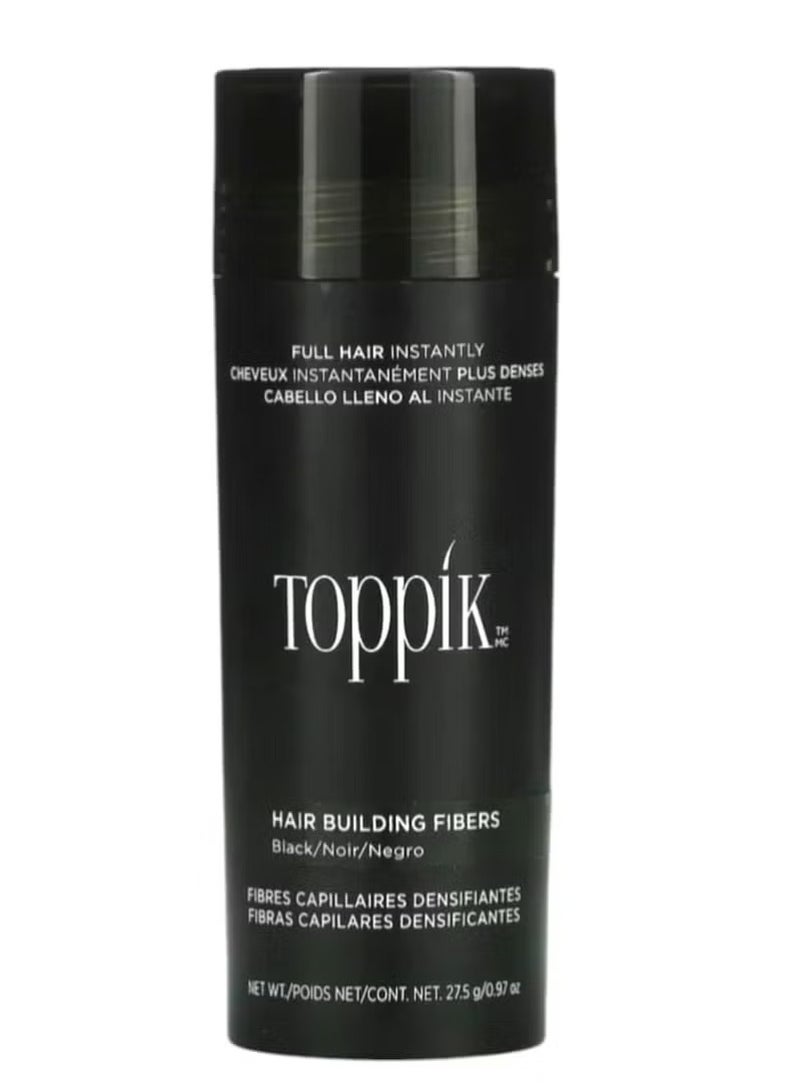 توبيك عبوتان من ألياف تكثيف الشعر – بودرة فورية لتكثيف الشعر الخفيف – اللون: أسود - Image 2