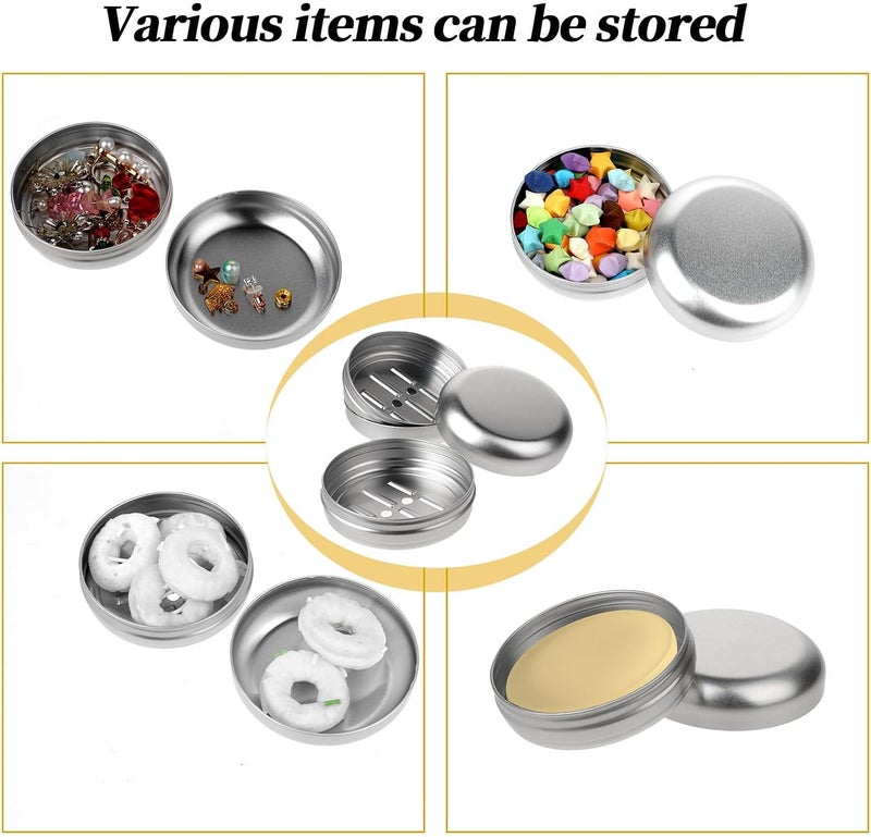 KASTWAVE 2-Pack Premium Silver Aluminum Soap Dish Travel Case with Leak-Proof Lid & Drain for Bathroom, Gym, Camping and Daily Use, Durable Portable Shower Soap Holder - Image 5