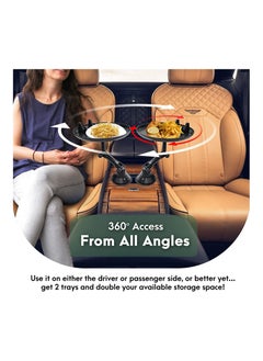 Car Cup Holder Tray Table Multifunctional Car Tray for Eating 360° Swivel Adjustable Car Food Eating Tray Table and Base with Extra Phone Slot Extender for Vehicle - pzsku/ZA4E01127211029C8B803Z/45/_/1685973721/9ead1aed-6461-45a6-849d-8741eb2dfc33