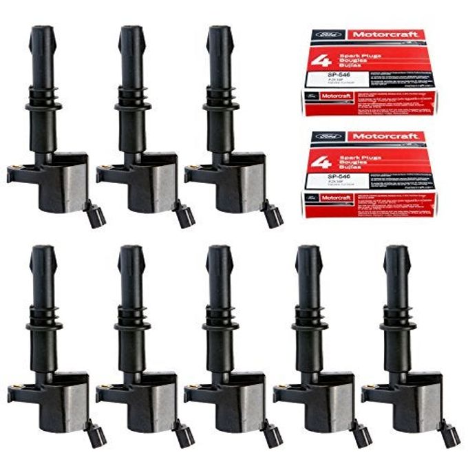 MAS Set of 8 Ignition Coils Pack DG511 FD508 & Motorcraft Spark Plugs SP546 SP515 PZH14F Compatible with Ford F150 F250 Expedition Lincoln Navigator - Image 4