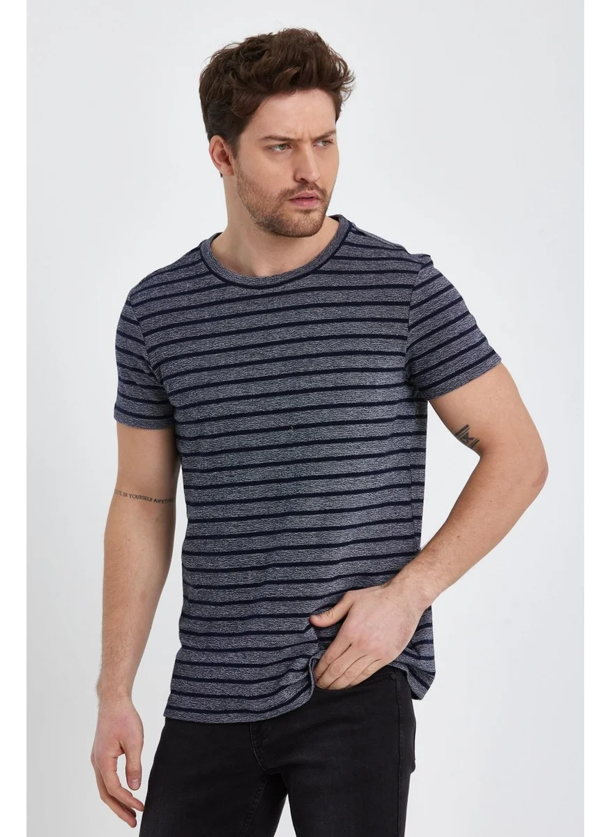 Alexander Gardi Striped Crew Neck T-Shirt (138281)