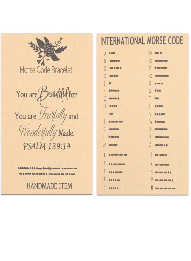 FEELMEM Psalm 139:14 Morse Code Bracelet Religious Jewelry Christening Gift Inspirational Gift Bible Verse Bracelet (Psalm 139:14 Morse Code) - Image 3
