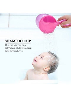Zerodis Shampoo Cup Baby Shampoo Cup Cute Kids Wash Hair Bathing Flusher Cup Protection Eye Rinse Cup For Infant Toddler Children(Pink)  - Image 3