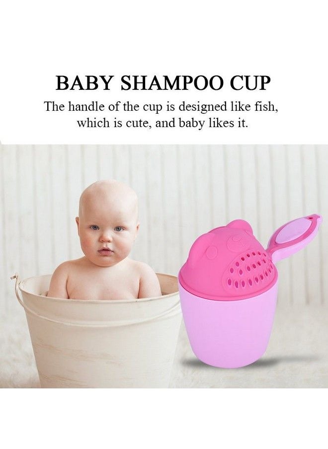 Zerodis Shampoo Cup Baby Shampoo Cup Cute Kids Wash Hair Bathing Flusher Cup Protection Eye Rinse Cup For Infant Toddler Children(Pink)  - Image 5