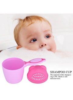 Zerodis Shampoo Cup Baby Shampoo Cup Cute Kids Wash Hair Bathing Flusher Cup Protection Eye Rinse Cup For Infant Toddler Children(Pink)  - Image 4