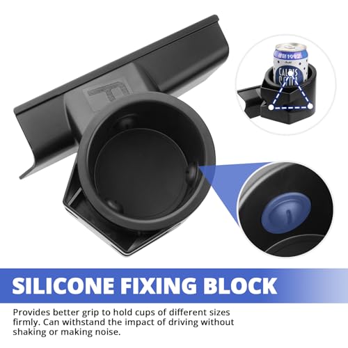 Autorder Car Door Cup Holder for 2021-2025 2026 Ford F-150 F150 Accessories Cup Holder Expander with Card Slot Anti-Shake&Noiseless Drink Holder Insert for Car Daily Driving - Image 5