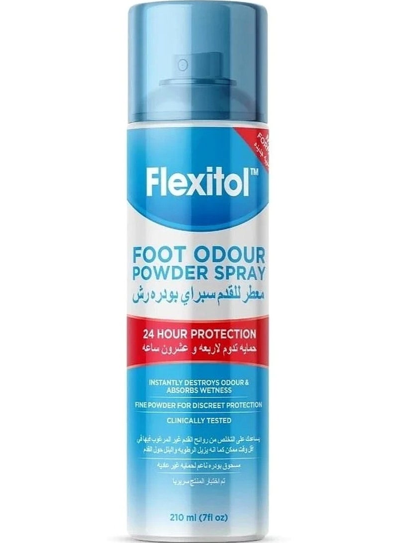 Flexitol Foot Odour Powder Spray 210 ml - Image 1