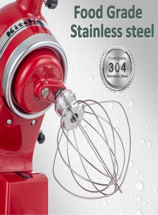 ABTER [Upgrade] K45WW Full Stainless Steel Wire Whip for KitchenAid,Attachment for Kitchen aid 4.5 and 5-Quart Tilt-Head Stand Mixer,Whole Body Food Grade Stainless Steel, Healthier, Rust free, More Durable - Image 4