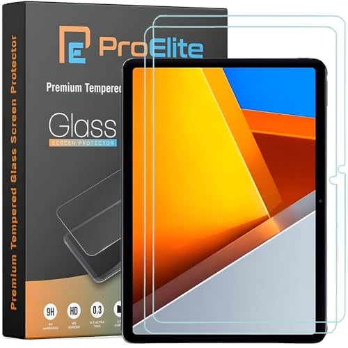ProElite Screen Protector for Poco Pad 12.1 inch Tablet, Premium Tempered Glass Screen Protector for Poco Pad 12.1 inch Tablet [2-Pack] - Image 1