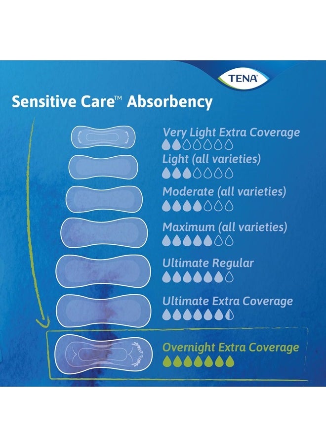Tena Incontinence Pads, Bladder Control & Postpartum for Women, Overnight Absorbency, Extra Coverage, Sensitive Care - 90 Count  - Image 5