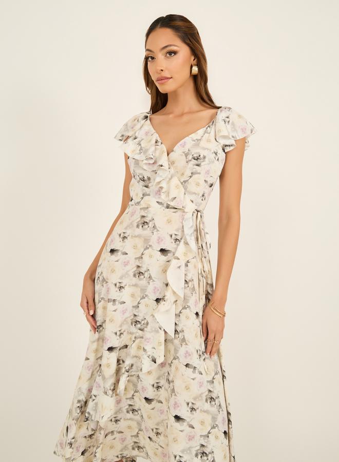 Styli Floral Print Dress  - Image 3