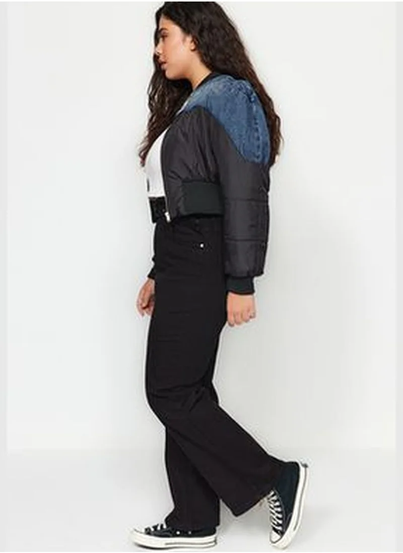 trendyol Black High Waist Belted Stright Fit Jeans