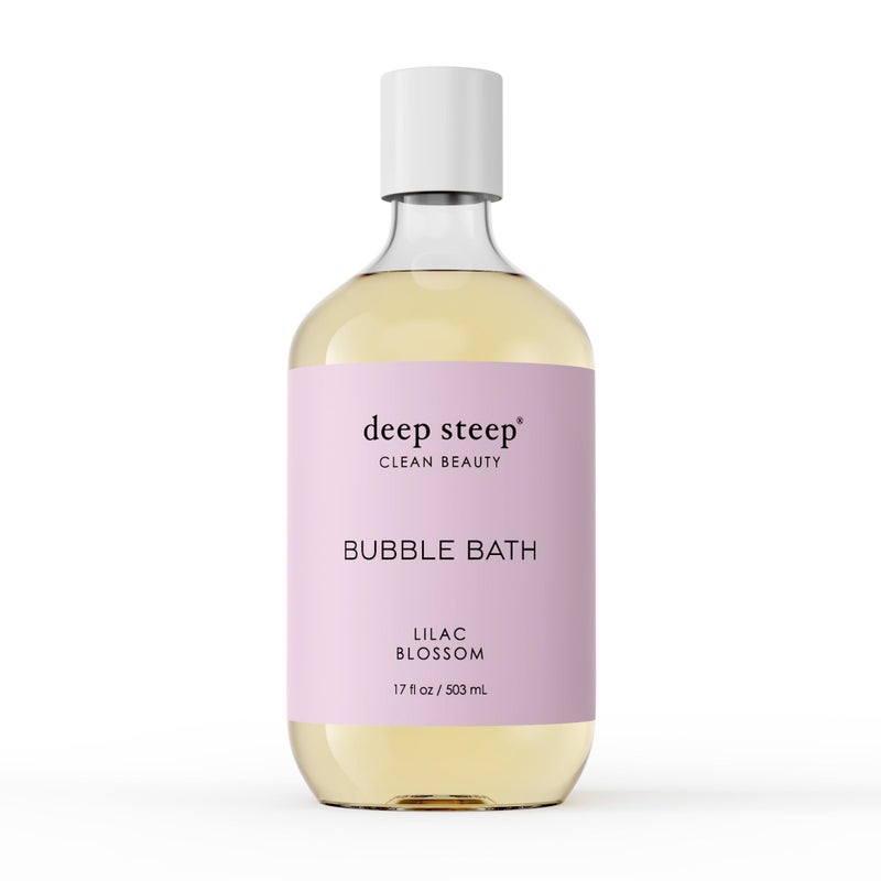 Deep Steep Bubble Bath, Lilac Blossom 17 oz â€“ Hypoallergenic, Clinically Tested Soothing Soak with Shea Butter & Argan Oil â€“ Sulfate-Free - Image 1
