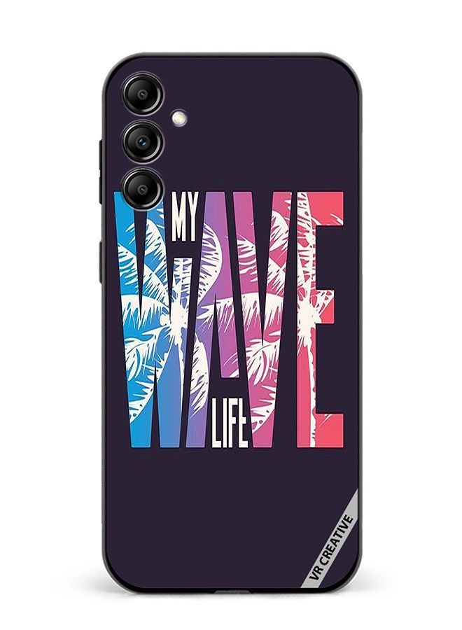 VR CREATIVE Protective Case Cover For Samsung Galaxy M14 Wave Design Multicolour - Image 1