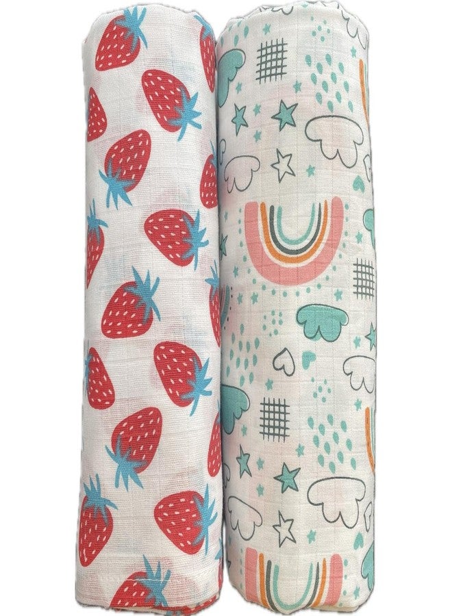 Reexplore Muslin Cotton Swaddle for Newborns | Soft Organic Baby Wrap Blanket | Lightweight Breathable Infant Sleeping Sheet | Large Size Babies Cloth for Feeding, Nursing (100x100 cm, Pack of 2) - Image 1