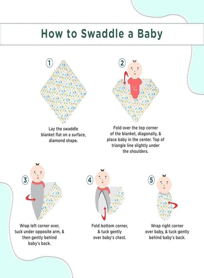 Reexplore Muslin Cotton Swaddle for Newborns | Soft Organic Baby Wrap Blanket | Lightweight Breathable Infant Sleeping Sheet | Large Size Babies Cloth for Feeding, Nursing (100x100 cm, Pack of 2) - Image 4