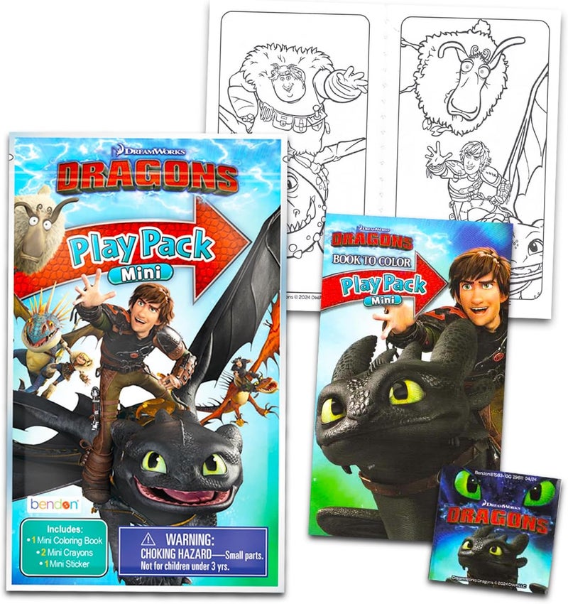 DreamWorks How to Train Your Dragon Coloring and Activity Book for Kids  Bundle with Coloring Pages and Matching Game Plus Play Pack More  How to Train Your Dragon Activity Set for Girls - Image 3