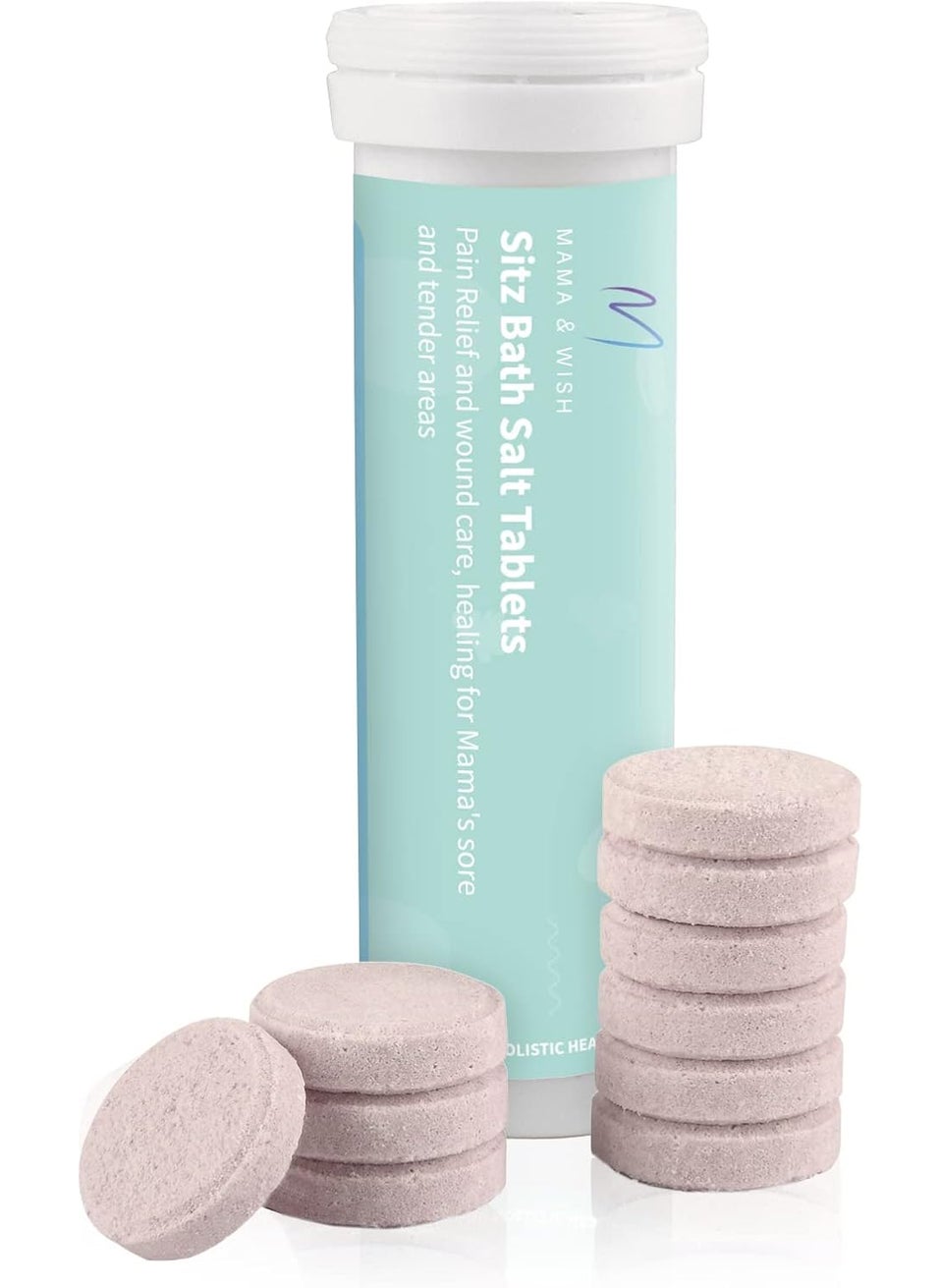 Mama & Wish Sitz Bath Salt Tablets for Postpartum Care  Postpartum Essentials Pack of 10 Sitz Bath for Postpartum Care  Postpartum and Hemorrhoids Recovery  Natural Salts  Minerals Postpartum Bath Soak 