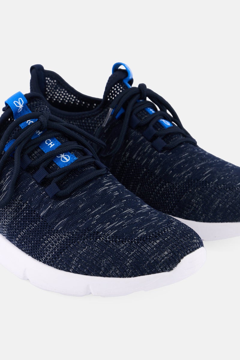 CROSSHATCH أحذية جري للرجال سميتالي مزودة بأربطة، لون كحلي - Image 3