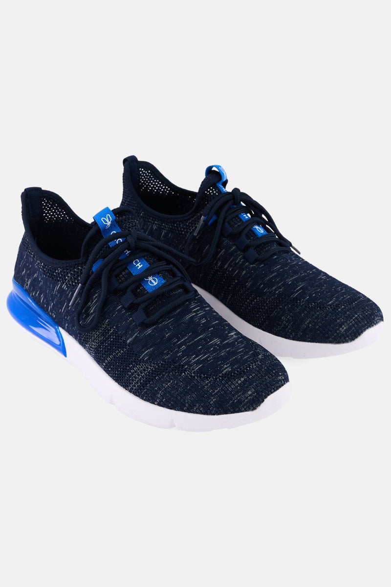 CROSSHATCH أحذية جري للرجال سميتالي مزودة بأربطة، لون كحلي - Image 1