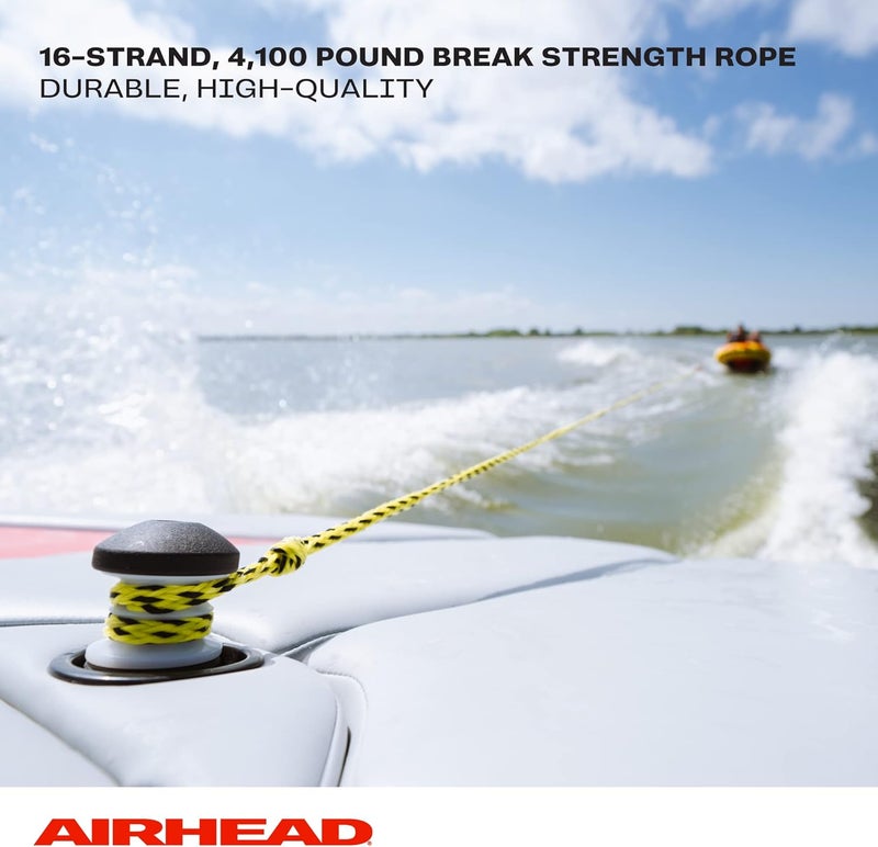 Airhead 2-Section Tow Rope for 1-4 Rider Towable Tubes - 4,150 lb Break Strength - Image 4