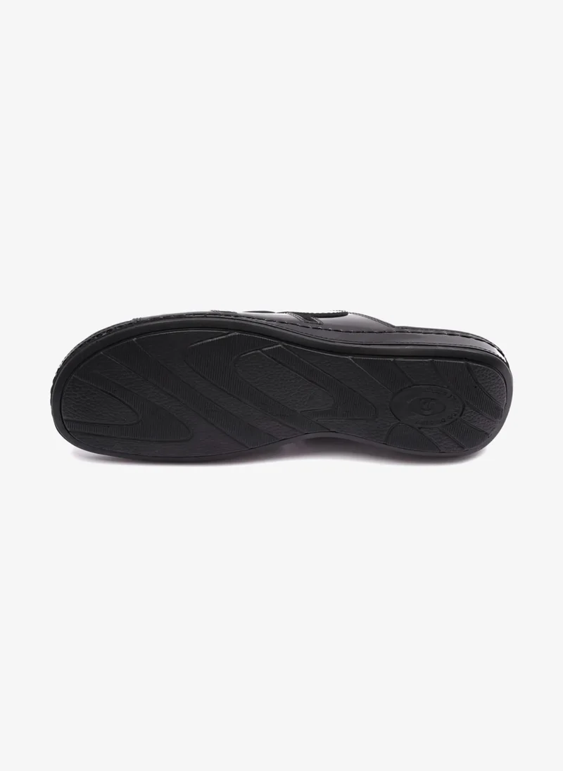 Comfort Plus WOMENS COMFORT PLUS SOFT FOOTBED SANDALS BLACK