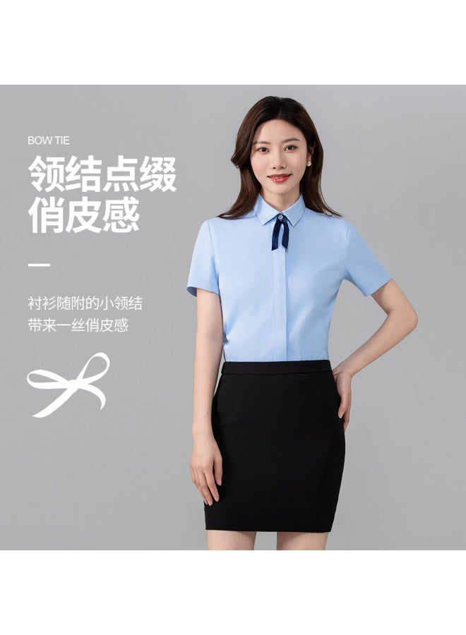Baleno slimming Summer Commuter Shirt - Elegant Office Lady's Business Blouse For A Stylish Figure - Image 3