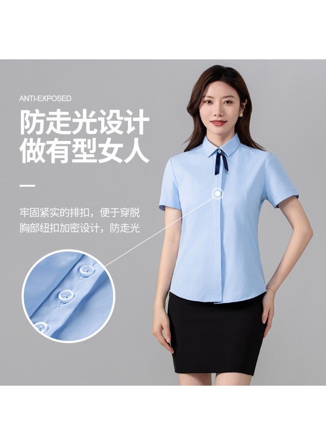 Baleno slimming Summer Commuter Shirt - Elegant Office Lady's Business Blouse For A Stylish Figure - Image 4