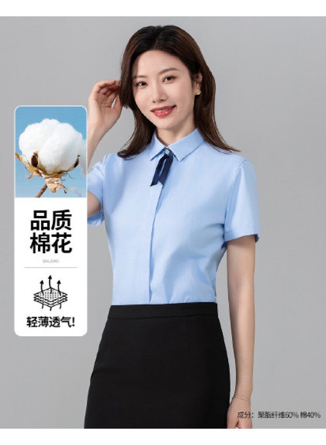 Baleno slimming Summer Commuter Shirt - Elegant Office Lady's Business Blouse For A Stylish Figure - Image 1