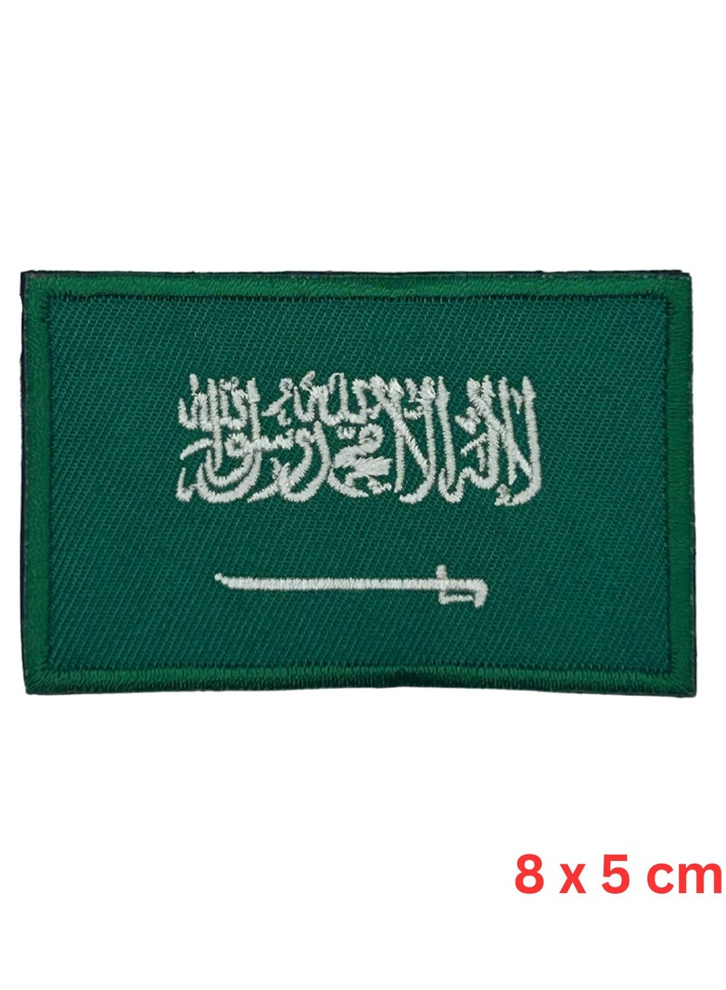 بروجكت نوماد لصاقة فيلكرو هوك Project Nomad، مجموعة تكتيكية علم السعودية FLAG Saudi Arabia، لصاقات تطريز للحقيبة/الحقيبة/السترة  - Image 1