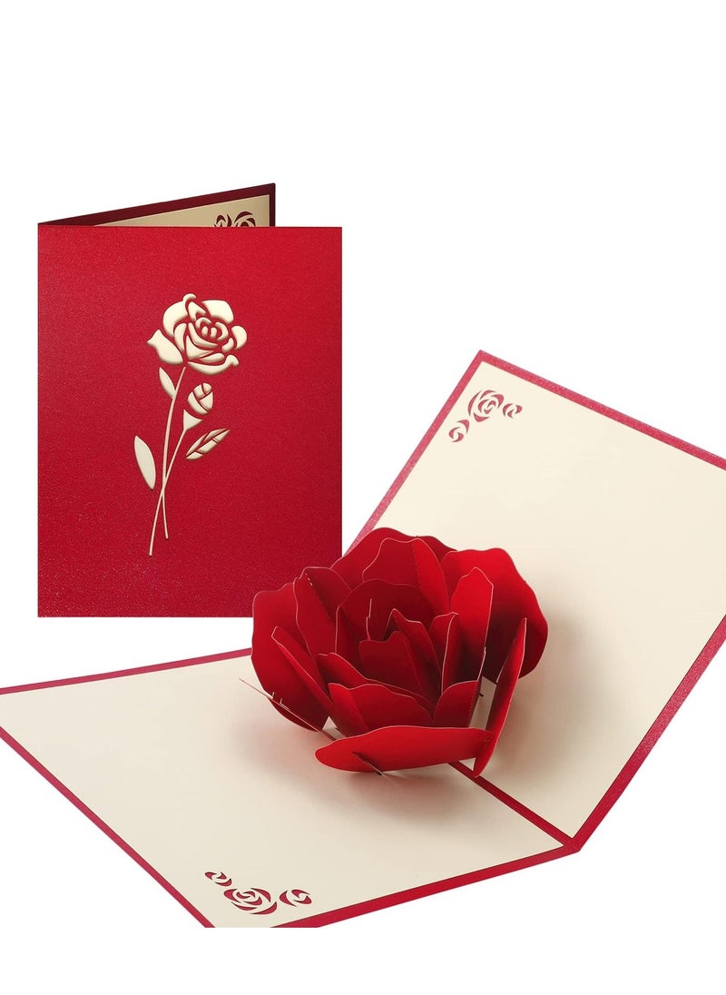 Captaintech 3D Pop-Up Happy Birthday Card Women Men Kid With Envelope Anniversary Wife Husband Mothers Day Mom Greeting Wedding  - Image 1