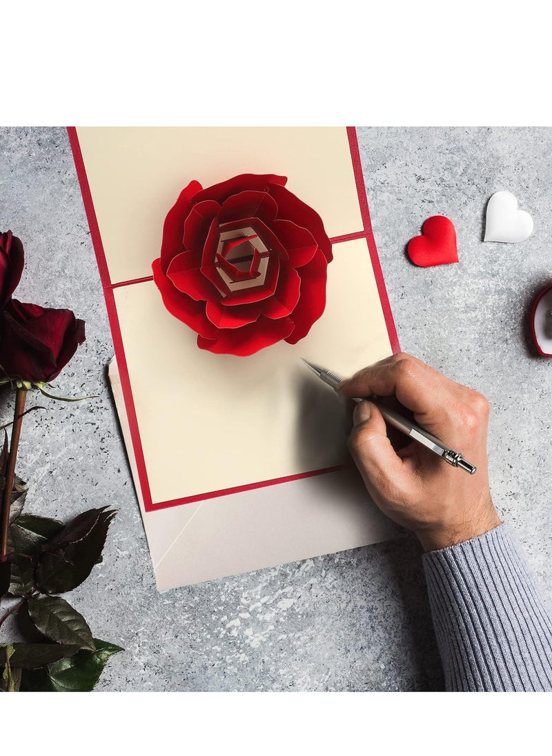 Captaintech 3D Pop-Up Happy Birthday Card Women Men Kid With Envelope Anniversary Wife Husband Mothers Day Mom Greeting Wedding  - Image 4