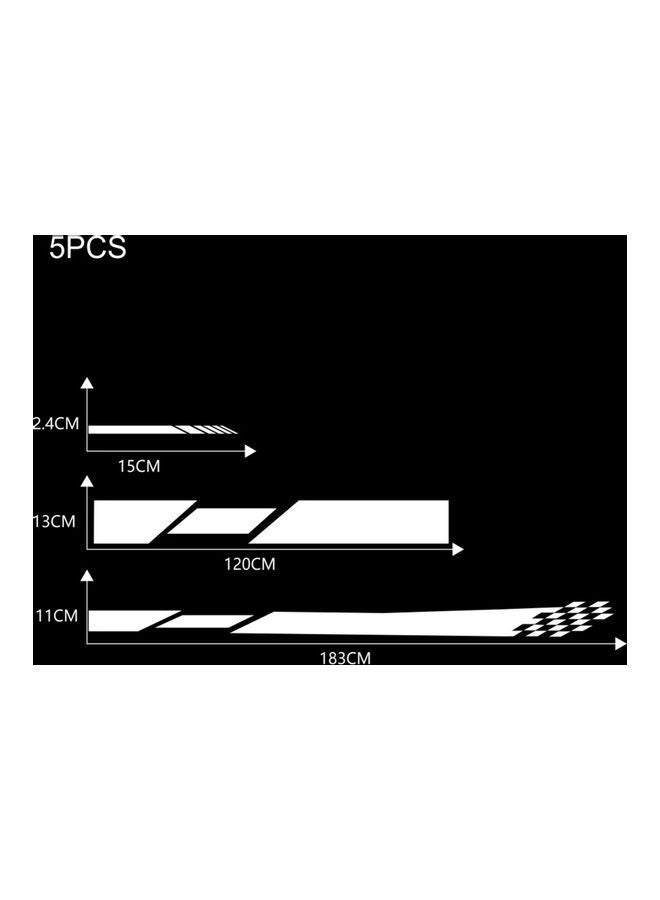 NIBEMINENT 5-Piece Decal Car Sticker - Image 2