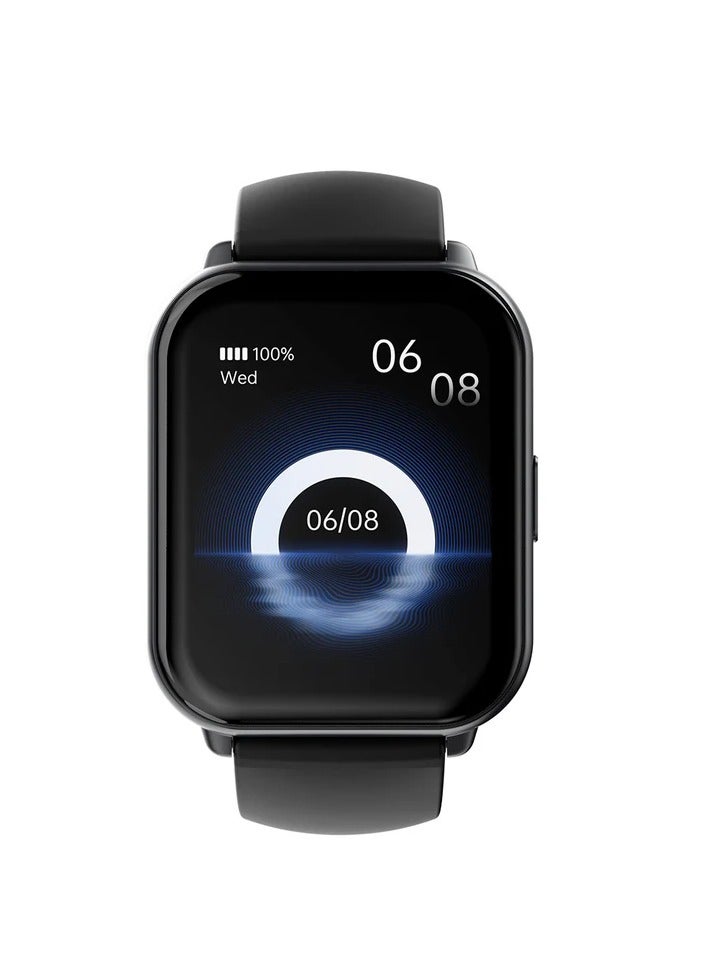 HiFuture Zone2 1.96 Inch Ips Display Bt Calling Smart Watch - Black - Image 1