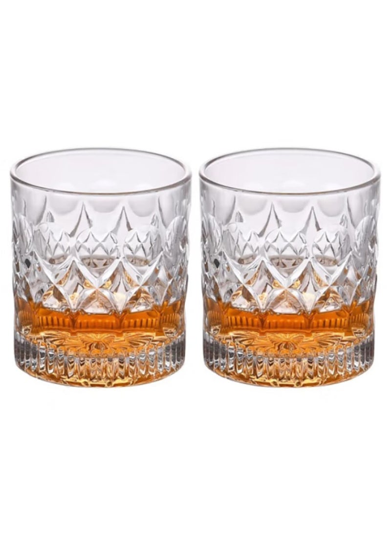 Jingke Wine Glass, Beer Whiskey Glass, Glass Water Cup, 2 Pack - Image 1
