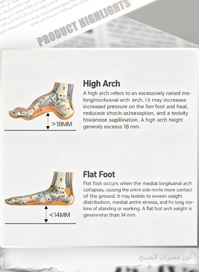 Kids Orthopedic Arch Support Insoles for Flat Feet - 23.5CM (Size 35-37) Corrective Insoles for Children with X/O Legs and In-toeing/Out-toeing, Breathable Comfort Shoe Pads - Image 2