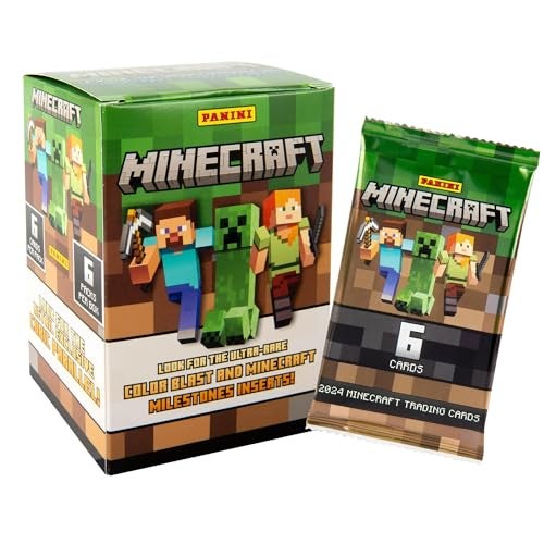 Panini Minecraft Blaster Box – Official Trading Cards, 36 Cards per Box, Foil Parallels, Rare Inserts, Retail Exclusive - Image 2