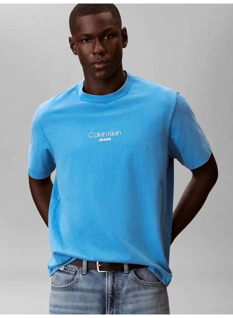 Calvin Klein Jeans  Acid Wash Logo T-shirt for Men | Best Price UAE