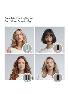 RedMapleTEK Multifunctional 6-in-1 Hot Air Comb Automatic Curler Straightening Comb Hair Dryer Curler Color Box Packaging  - Image 3