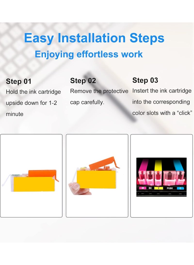 912XL Compatible Ink Cartridges for HP 912XL 912 XL OfficeJet 8010 8012 8013 8014 8017 8018 for OfficeJet Pro 8022 8023 8024 8025 8030 Printer (4 Pack Black1 Cyan1 Magenta1 Yellow1) - Image 4