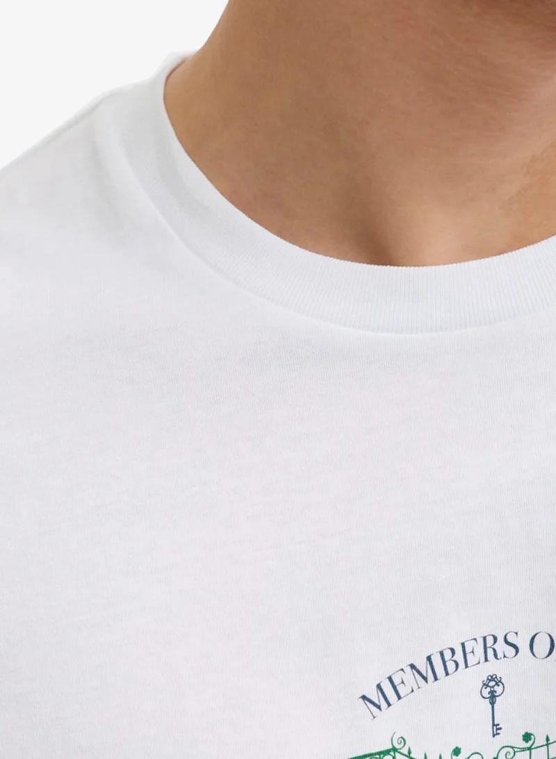 JJ Rebel Logo Regular Fit Crew Neck T-Shirt