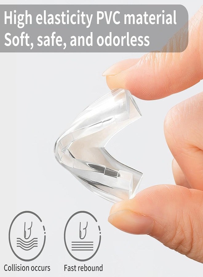 DRANZ Pack of 4 Silicone Corner Protectors for Baby Proofing, Transparent Edge & Corner Guards for Sharp Edges, Table, Bed & Furniture, Child Safety Cushion with Strong Adhesive Easy Install No Tools! - Image 3