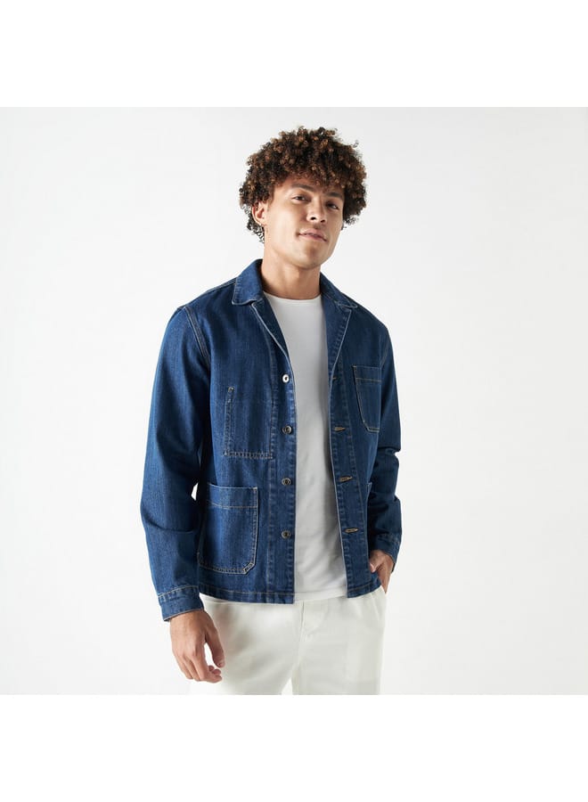 Lee Cooper Lee Cooper Denim Shirt with Long Sleeves and Pockets  - Image 1
