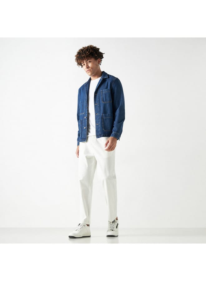 Lee Cooper Lee Cooper Denim Shirt with Long Sleeves and Pockets  - Image 2