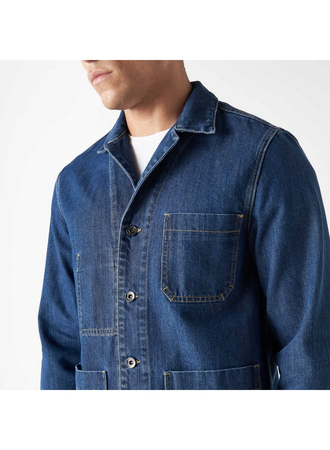 Lee Cooper Lee Cooper Denim Shirt with Long Sleeves and Pockets  - Image 4