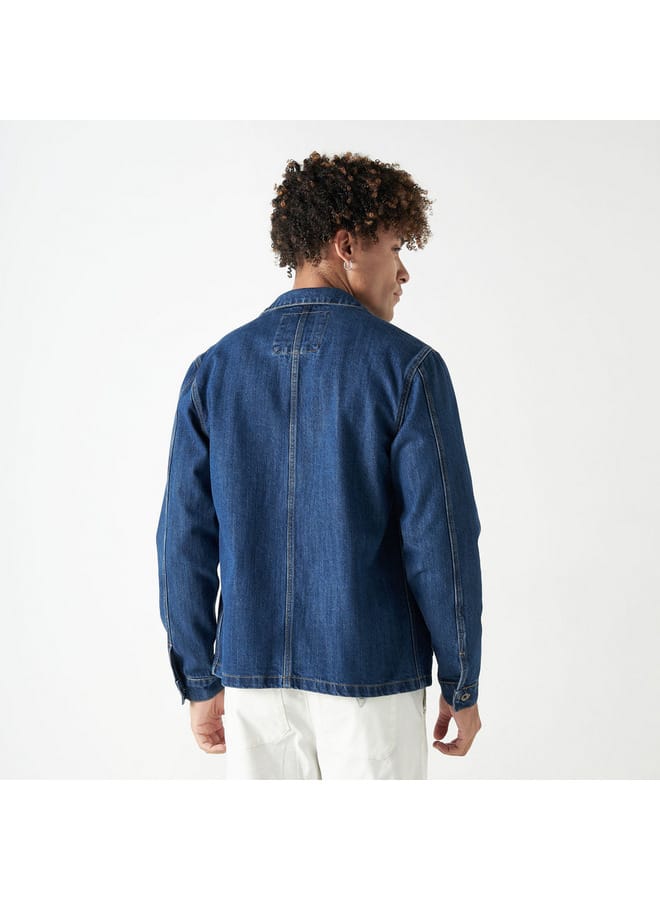 Lee Cooper Lee Cooper Denim Shirt with Long Sleeves and Pockets  - Image 3