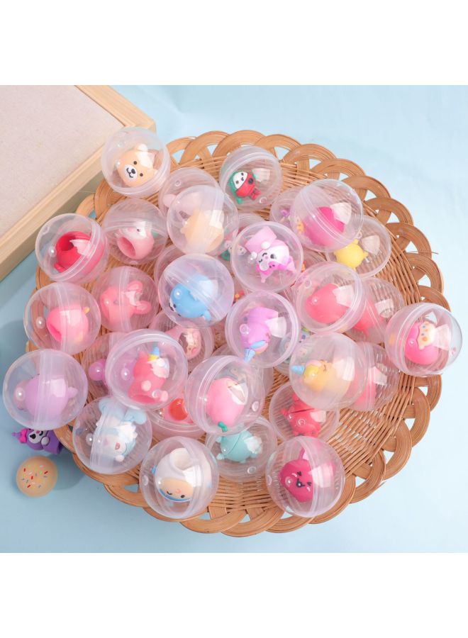 Spot 45mm Transparent Gashapon 2 Yuan Coin-Operated Gashapon Machine Cartoon Lip Gloss Cap Gashapon Gashapon Blind Box Toy Batch-Color:45mm Transparent Gashapon Mixed Style - Image 4