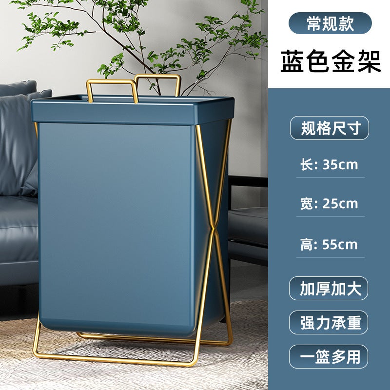 Dirty Clothes Basket Dirty Clothes Basket Folding Light Luxury Household Bathroom Yoga Mat Storage Waterproof Laundry Basket Dirty Clothes Storage Basket - Image 1