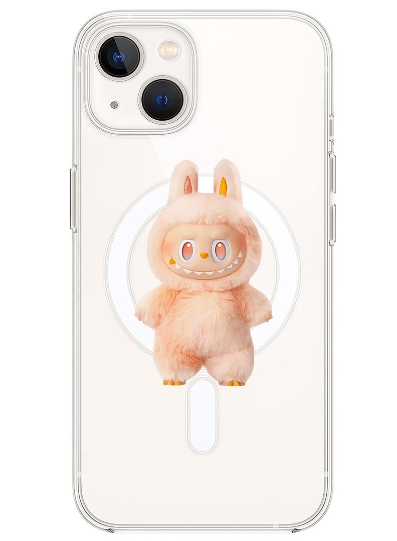 ثيودور جراب مغناطيسي لهاتف Apple iPhone 13 متوافق مع الشحن اللاسلكي MagSafe، غطاء ممتص للصدمات للهاتف من Labubu (6) - Image 1